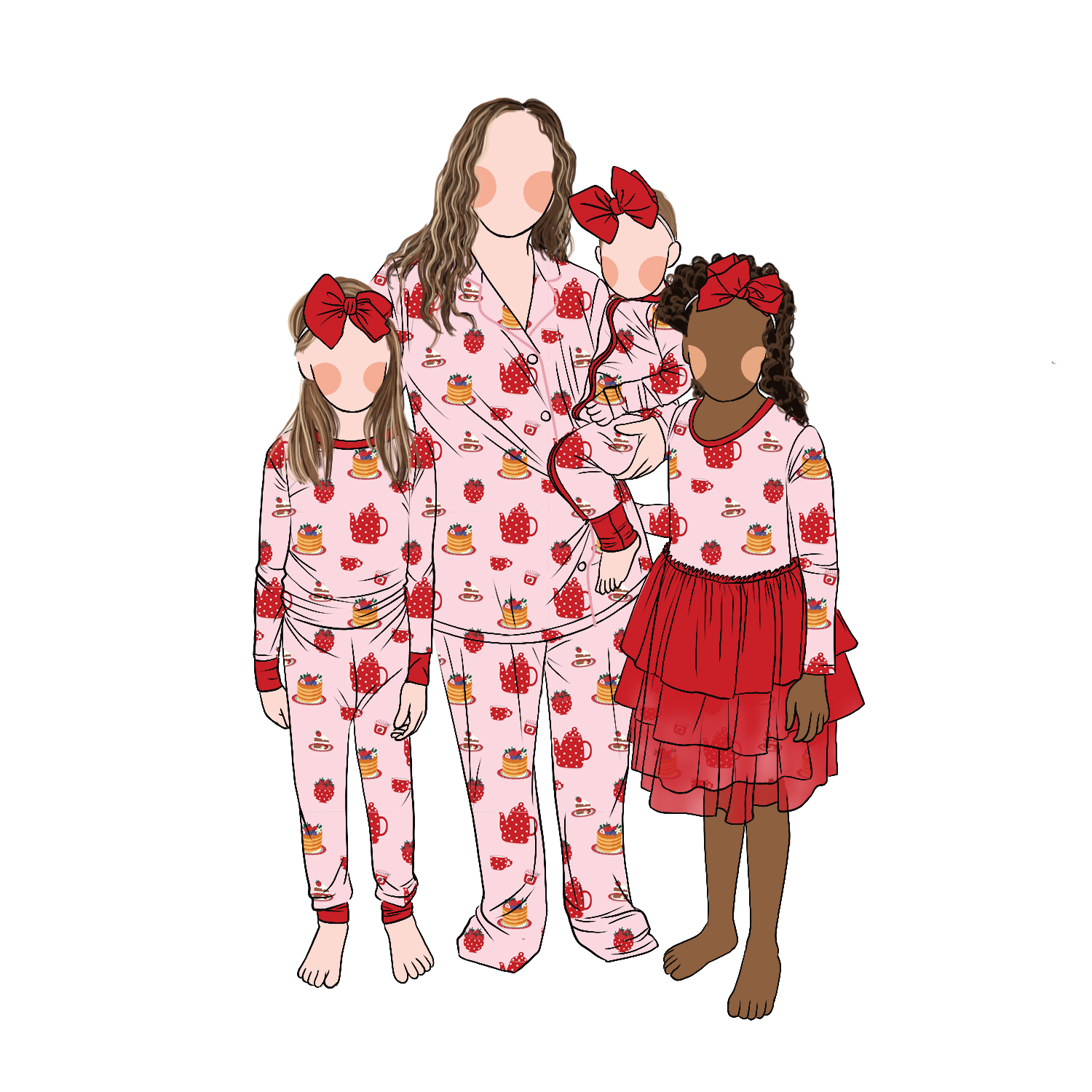 Top 10 Matching Family Outfits for Christmas 2026: Glow in the Dark Santa Print Trends