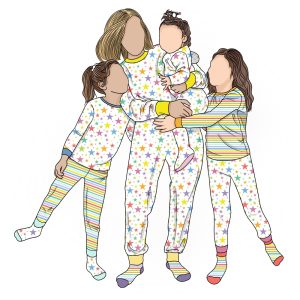 Wholesale Customized 3pcs  Long Sleeve Tops and Pant Mommy and Me Matching Outfits Family Matching Pajamas Sets