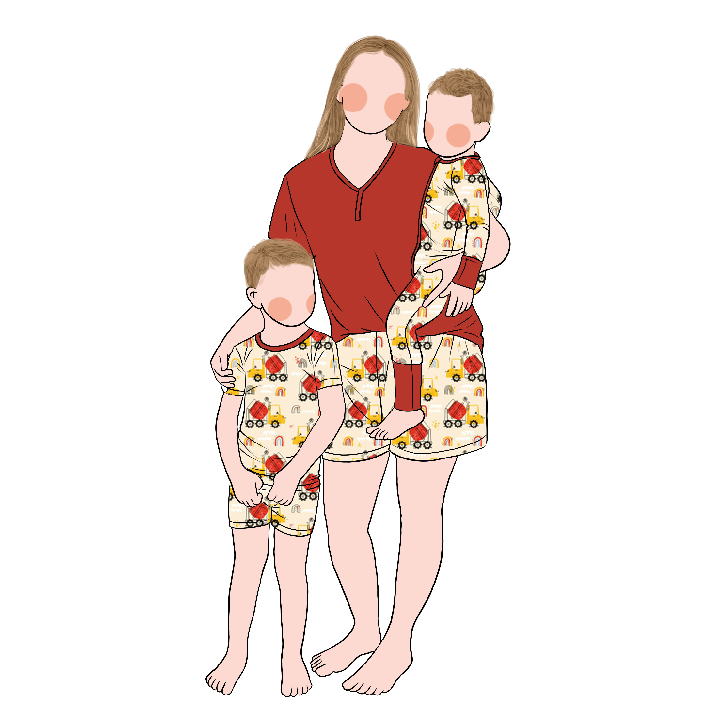 Snowflake Set Paw Patrol: Matching Family Outfits for Kids