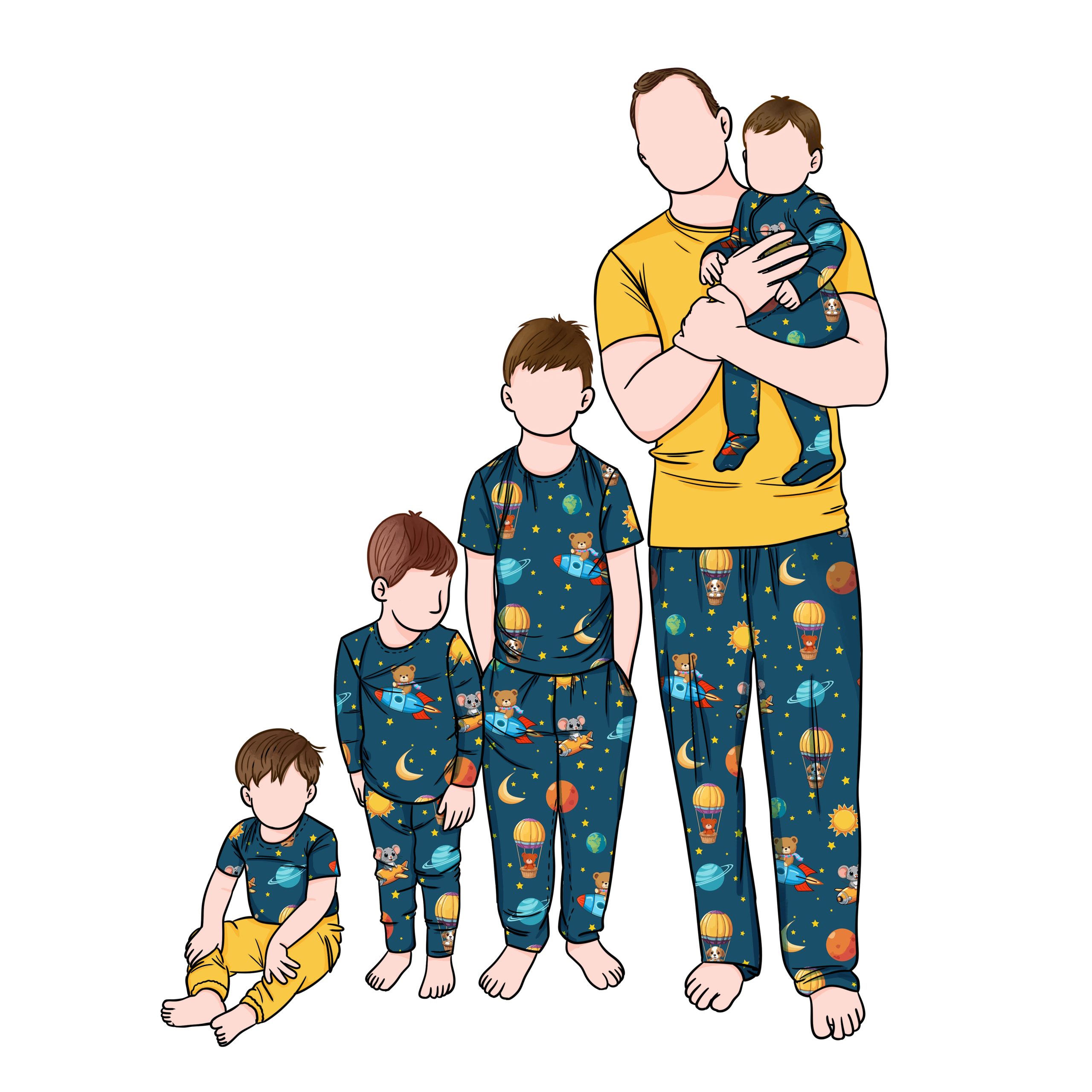 Bear Print Tops Family Casual: Matching Family Outfits Review