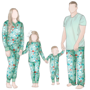 Wholesale Latest Promotion Price Custom Casual Christmas Style Print Parent-Child Matching Family Outfits