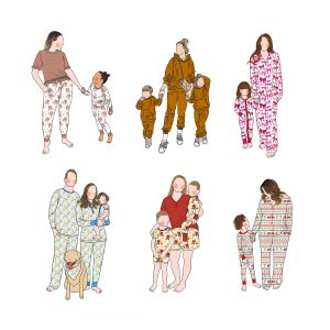 Whynot Ready to Ship High Quality Print Mommy and Me Pajamas Baby  Casual Romper Family Set