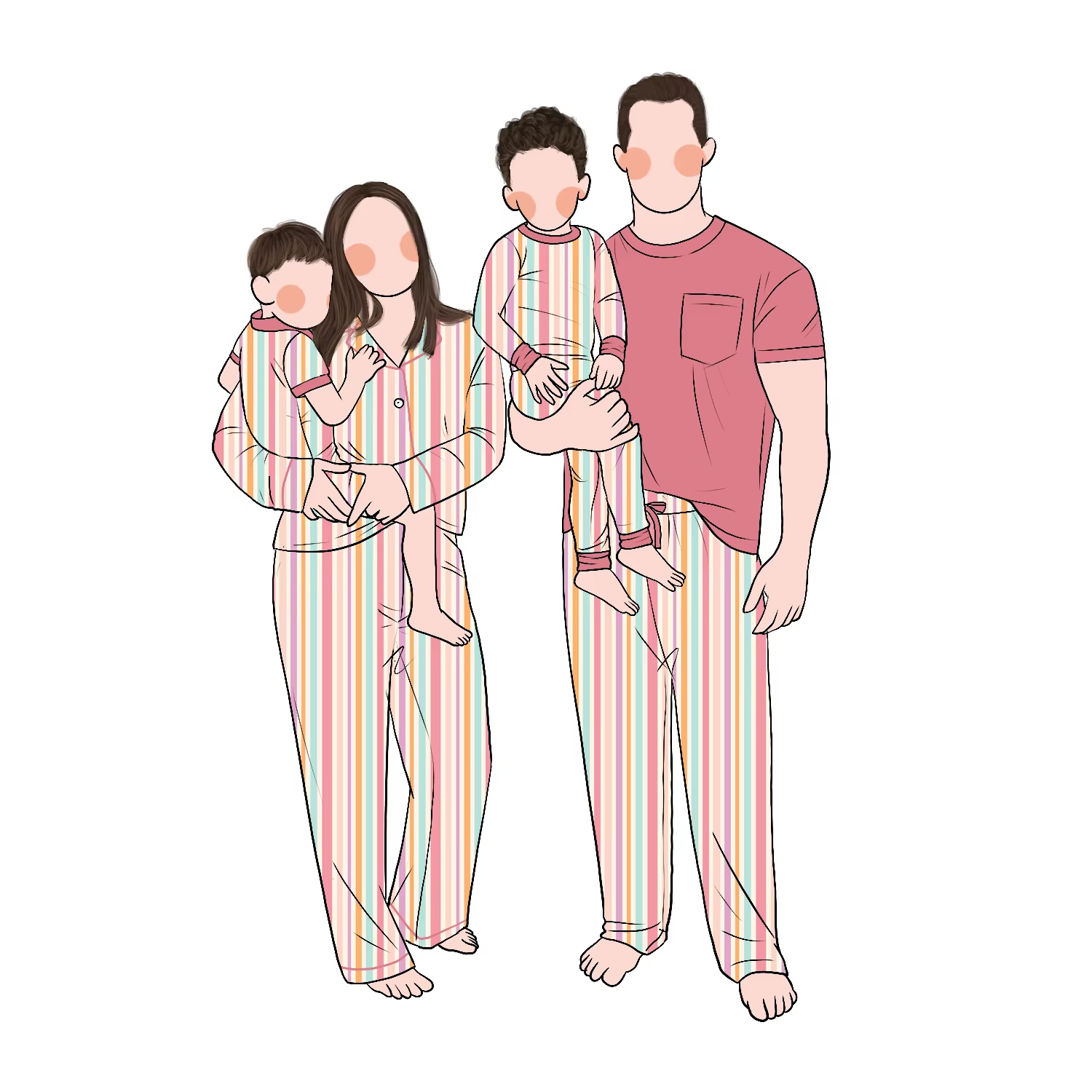 Plaid Button Down Dress Family Collection: Matching Family Outfits