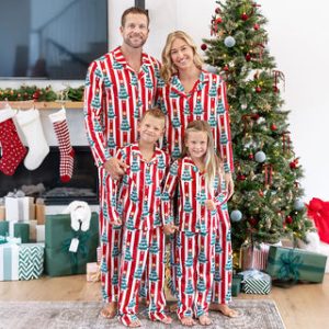 Custom Design Wholesale Family Green Plaid Long Sleeve Shirts & Tulle Mesh Dresses Dark Green