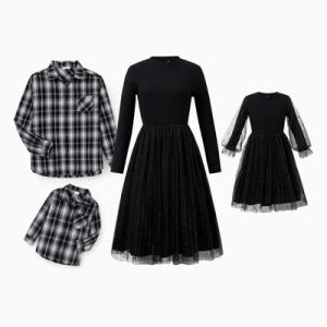 Wholesale Bulk Order Christmas Glow in the Dark Family Fleece Sweatshirts Candy Canes & Plaid Tree White Gray