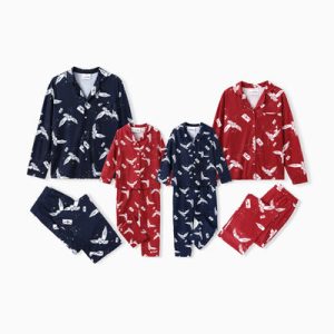 Factory Direct Wholesale Pajamas Bulk Christmas Colorblock Family Sets Tops & Flutter Mesh Dresses Burgundy