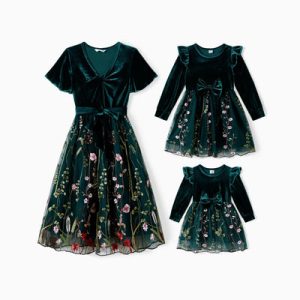 Direct Factory Christmas Family Cartoon Mouse Plaid Family Sweatshirts Red Holiday Edition