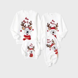 Customizable Bulk Family Matching Big Flower Print Casual Mommy & Me Dresses Dark Green Medium Thickness