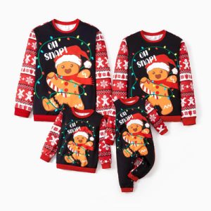 Custom Factory Direct Family Cartoon Mouse Friends Print Family Sweatshirts Red Collection