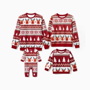 Bulk Factory Holiday Matching Cartoon Alien Polka Dot Hoodie Family Matching Snowflake Red