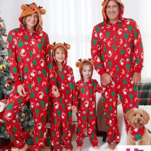 Bulk Order Factory Direct Christmas Mosaic Letter Top Reindeer Pants Family Pajamas Deep Blue with Matching Socks