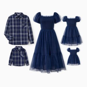 Wholesale Christmas Family Matching Allover Christmas Print Long Sleeve Family Matching Pajamas Flame Resistant Multi Color